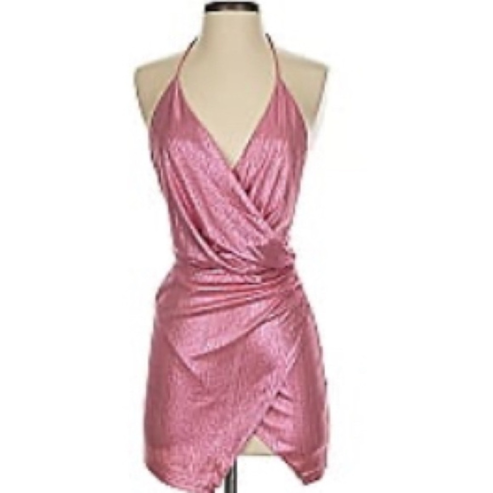 Superdown Pink Shimmer Dress